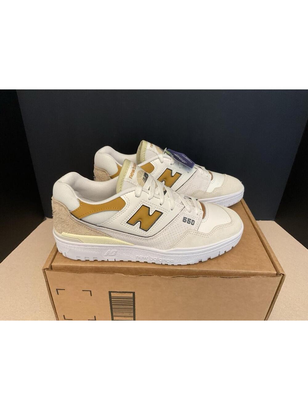 New! New Balance 550 Sea Salt/Tobacco Athletic Shoes. Men’s 8.5. Women’s 10.